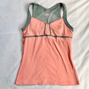 Nike Dri-fit Athletic Top Peach/Olive